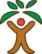 社会福祉法人 恵友会 横浜市栄区生活支援センターのロゴです。栄区生活支援センターの栄を木に似せて作り職員が利用者を支え支援している姿を表現しています